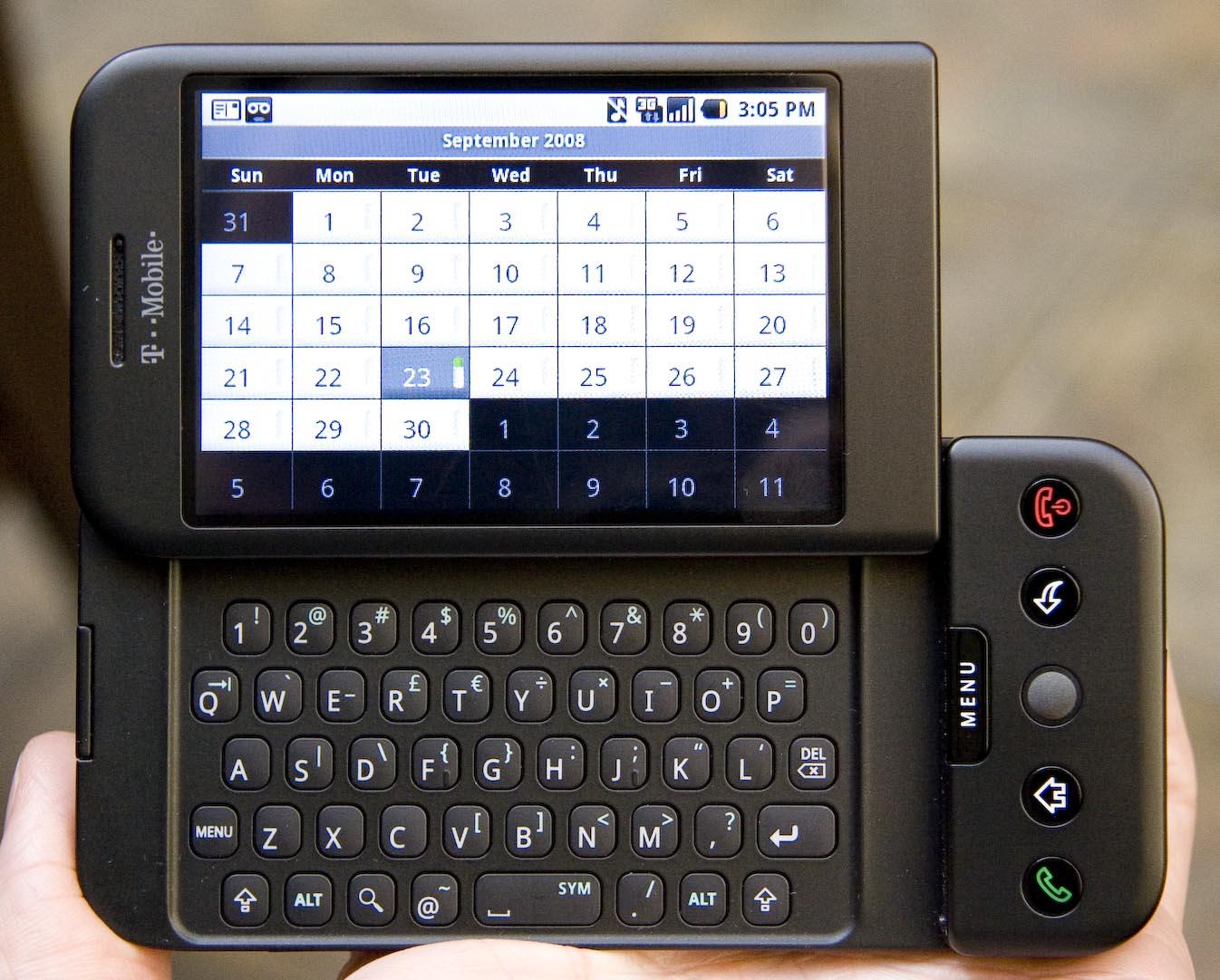 T-mobile G1 HTC Era pierwszy smartfon z androidem