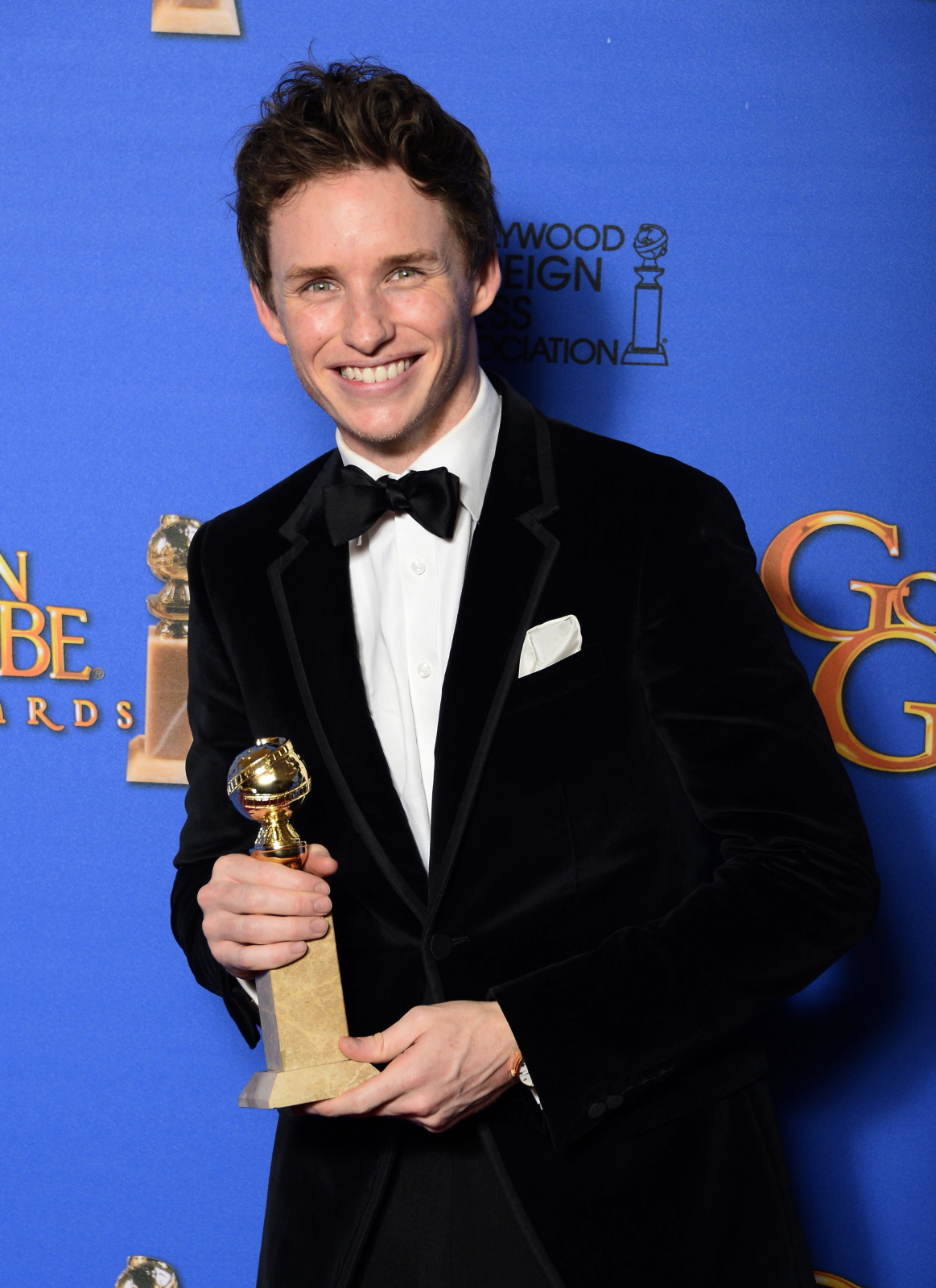 Najlepszy aktor w filmie dramatycznym:<br>Eddie Redmayne –
