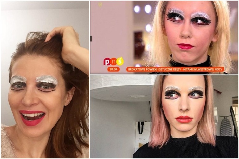 Ada Fijał i Maffashion w parodii makijażu TVP