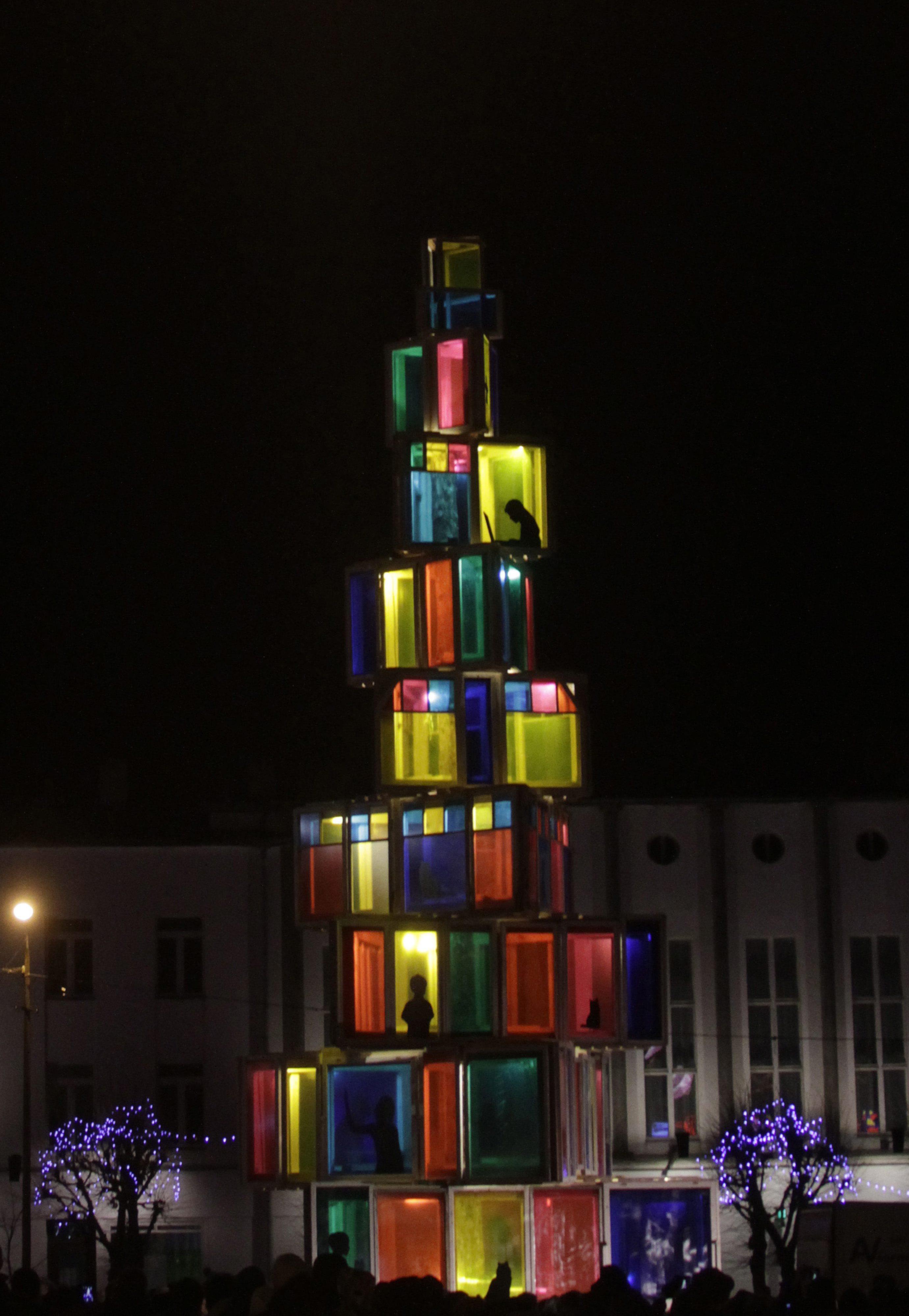 Artistic Christmas Tree in Rakvere 