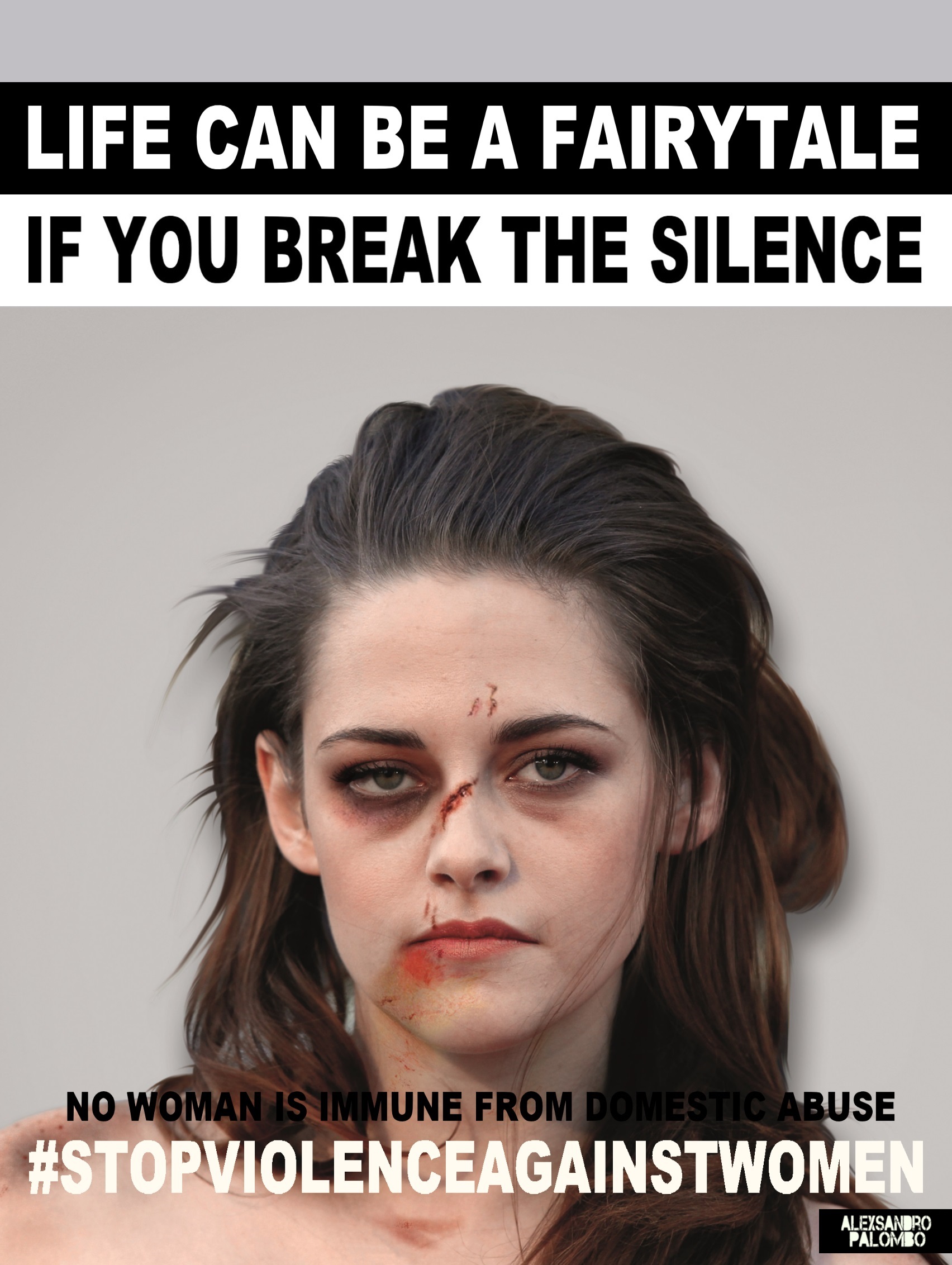 Kirsten Stweart w kampanii #stopvilenceagainstwomen
