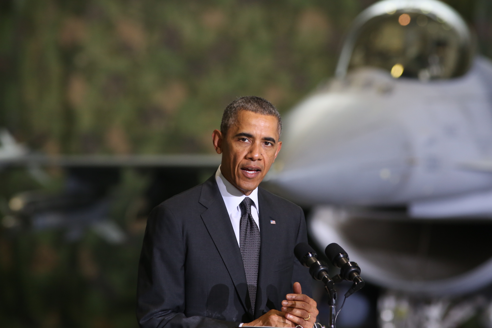 Barack Obama, mówił po angielsku, ale i po polsku.