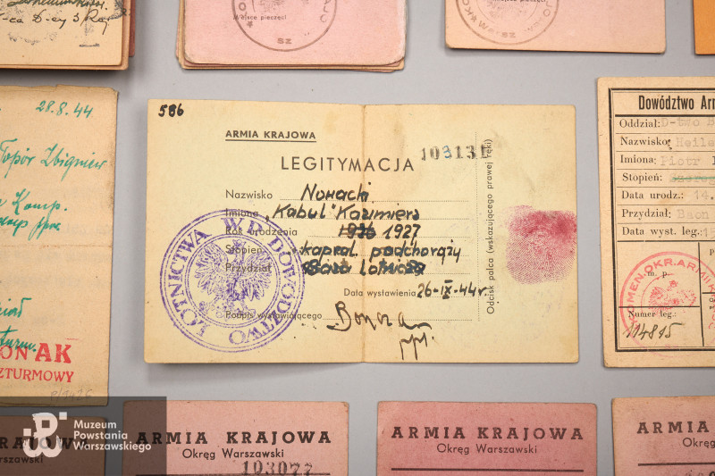 Legitymacje Powstańców Warszawskich
