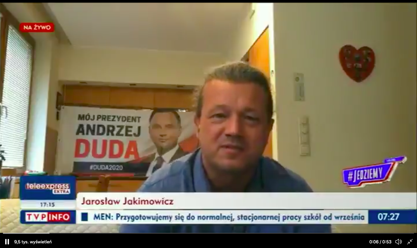 Jarosław Jakimowicz w TVP