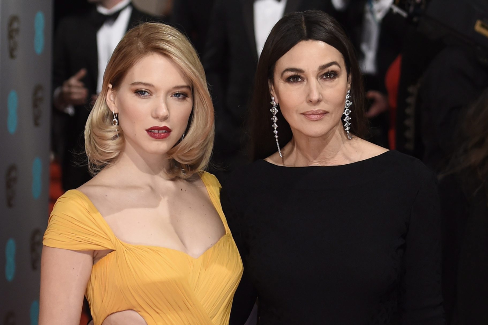 Dziewczyny Bonda na gali BAFTA: Léa Seydoux i Monica Bellucci