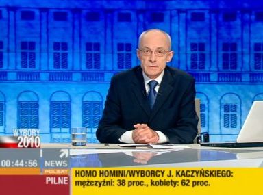 Grzegorz Dobiecki prowadzi m.in. ”To był dzień na świecie” w Polsat News