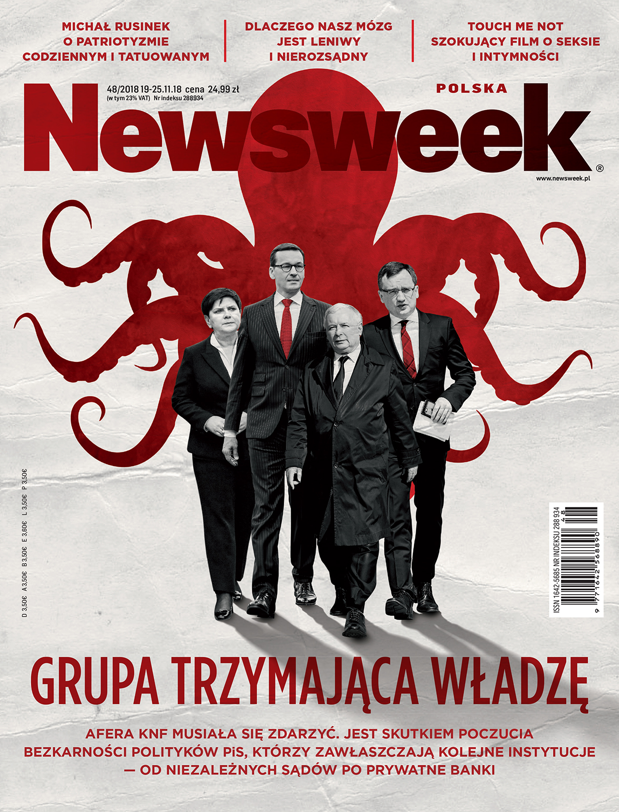 Okładka 48/18 Ośmiornica PiS