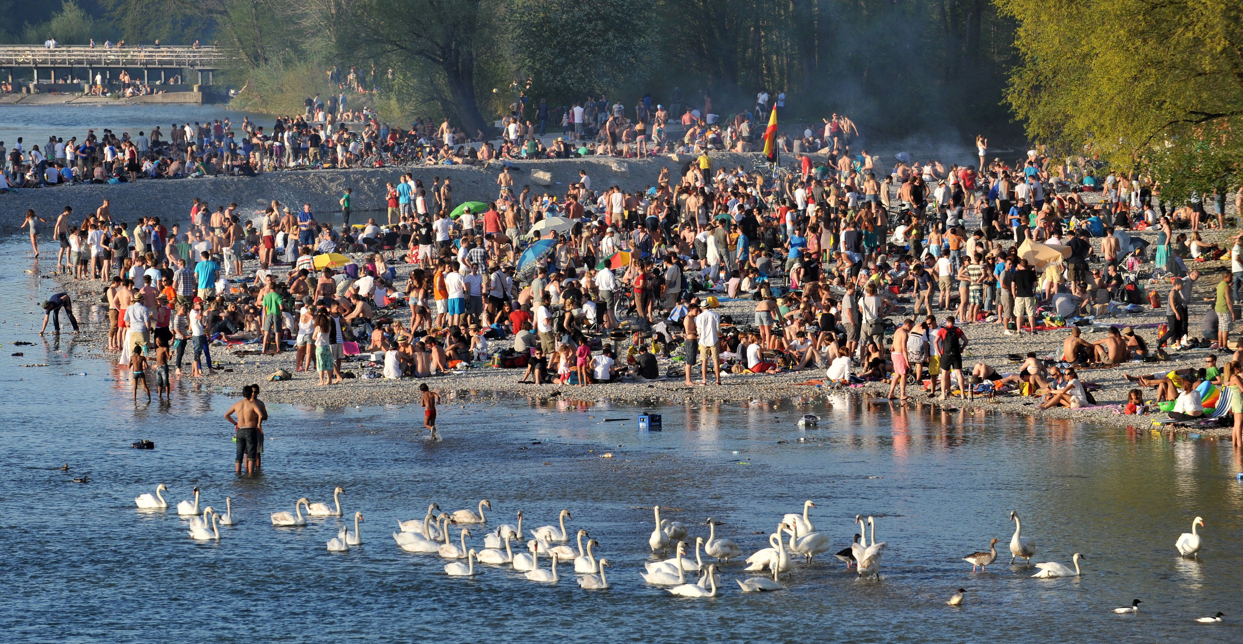 Tłum na plaży