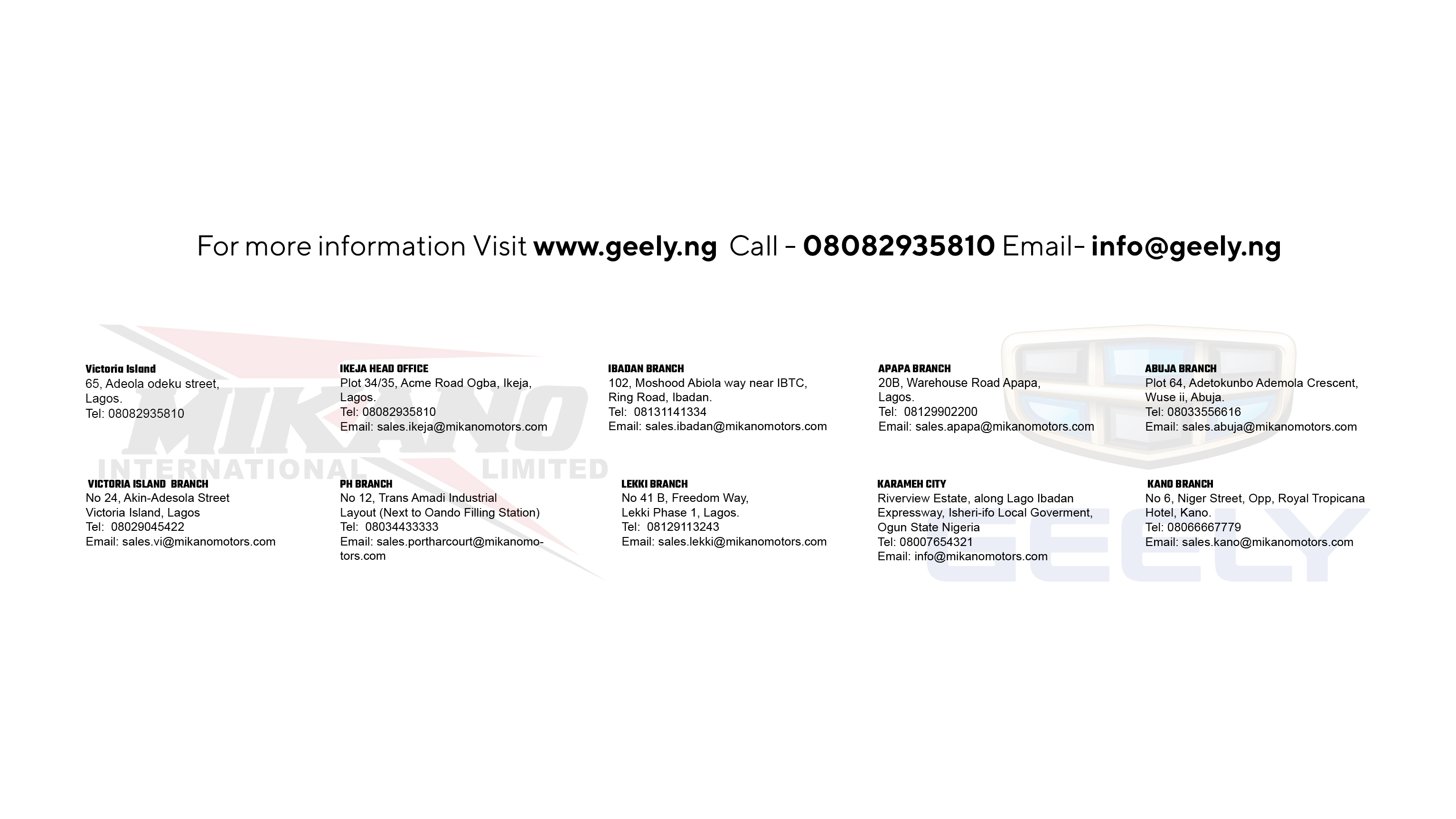 Get up to 1.5 million Naira in the Geely pre-sales offer
