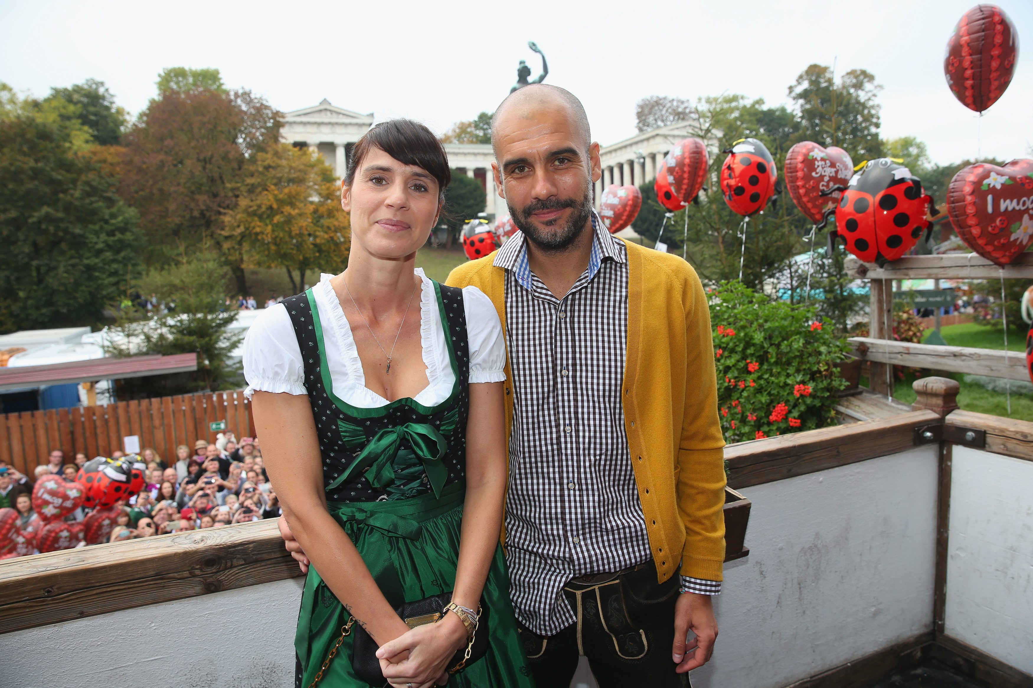 Josep Guardiola i jego żona Cristina.