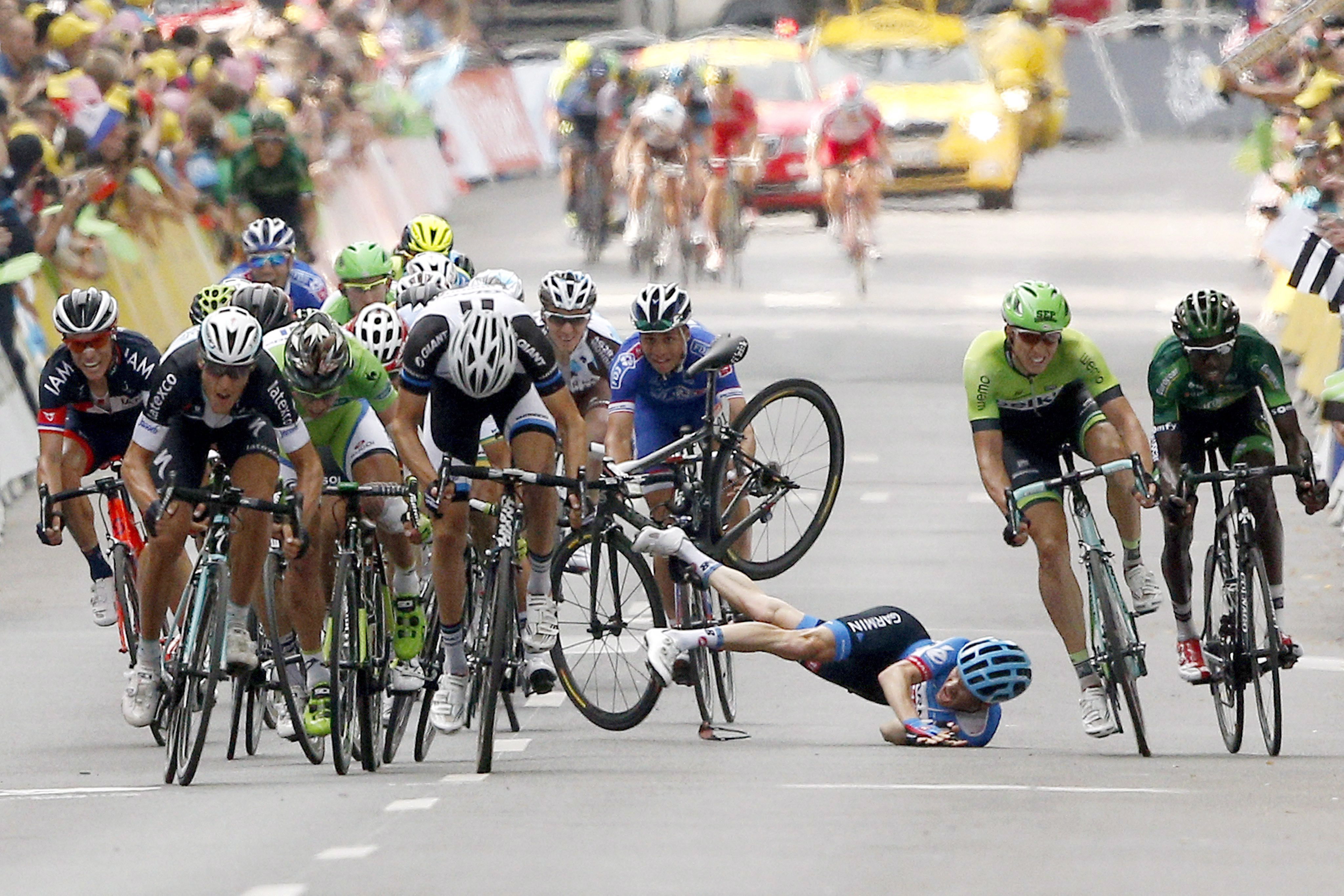 Kraksa podczas Tour de France