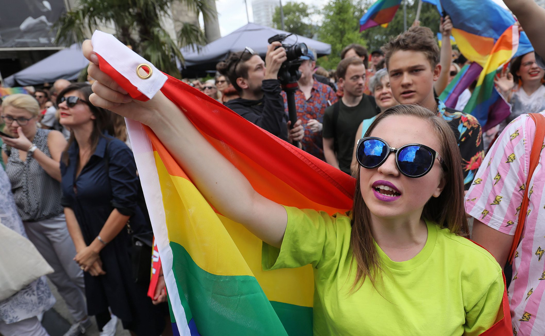 Policja zatrzymała po marszu w Białymstoku kilkadziesiąt osób.