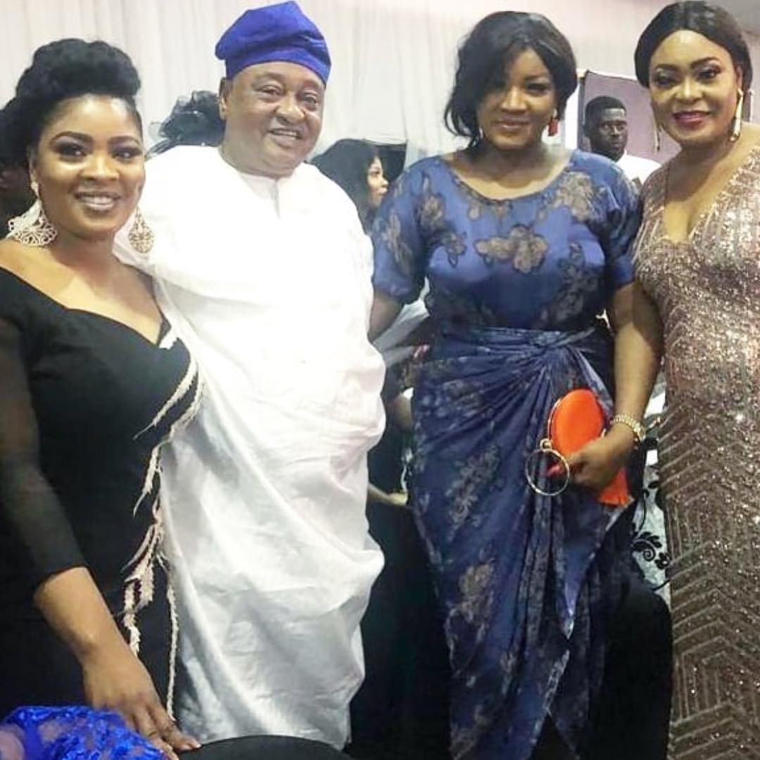 Bidemi Kosoko, Jide Kosoko, Omotola Jalade-Ekeinde and Sola Kosoko Abina. [Instagram/Jide Kosoko]