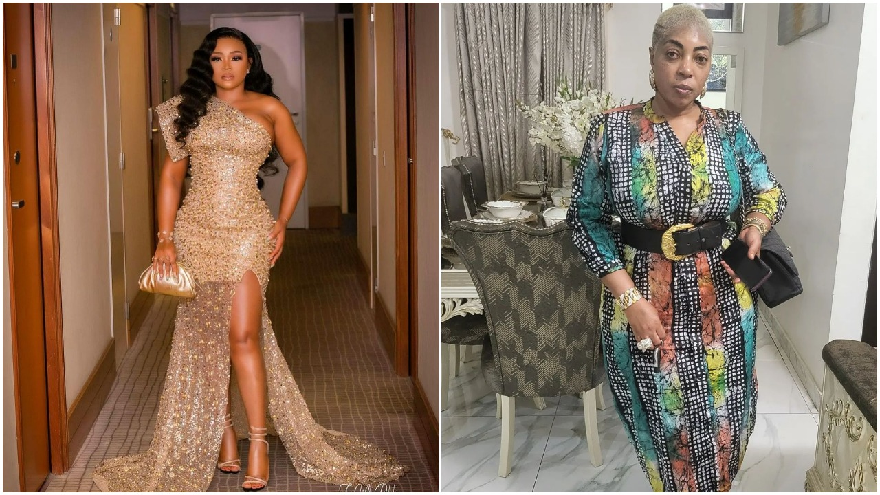 Nollywood actress Mercy Aigbe and businesswoma Larrit [Instagram/MercyAigbe] [Instagram/LarritShowVillage]