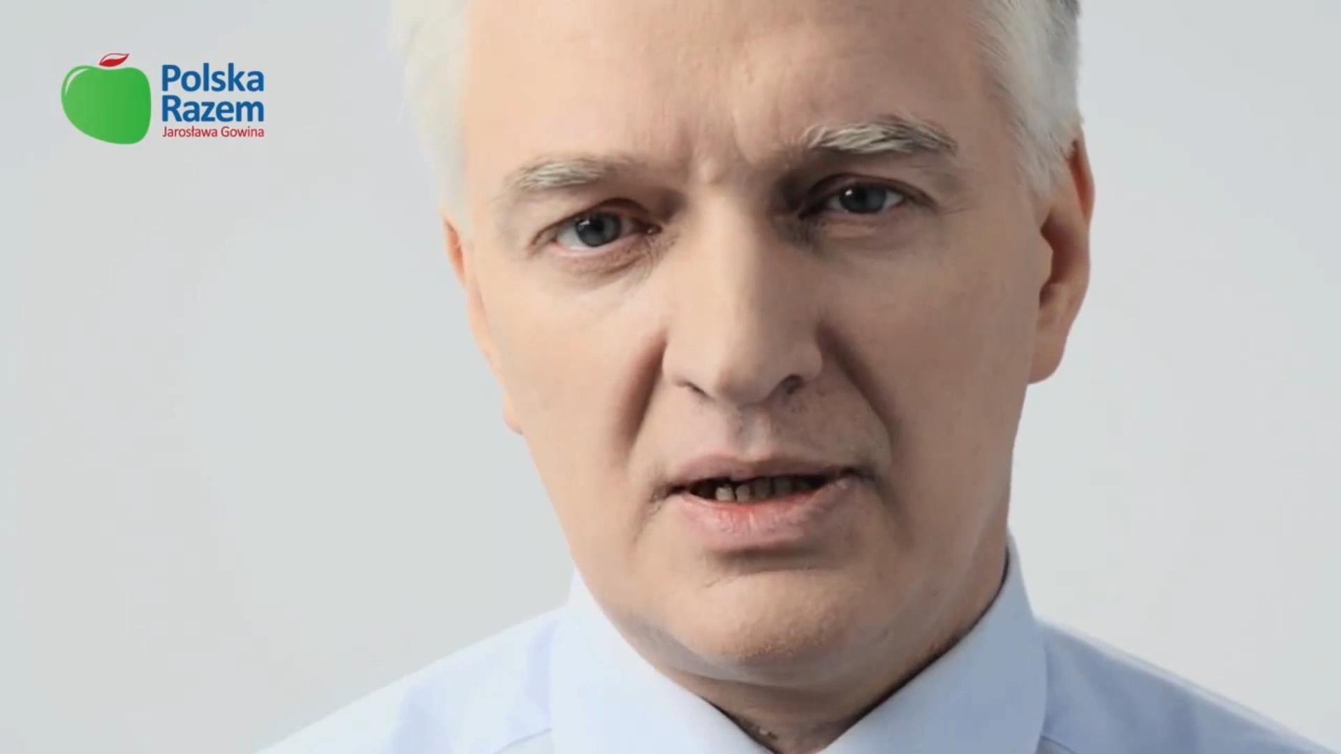 Kadr ze spotu Polski Razem Jarosława Gowina