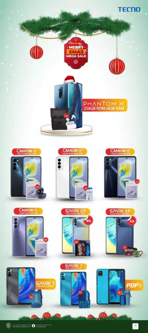 Tecno launches end of year mega Xmas sale for its customers