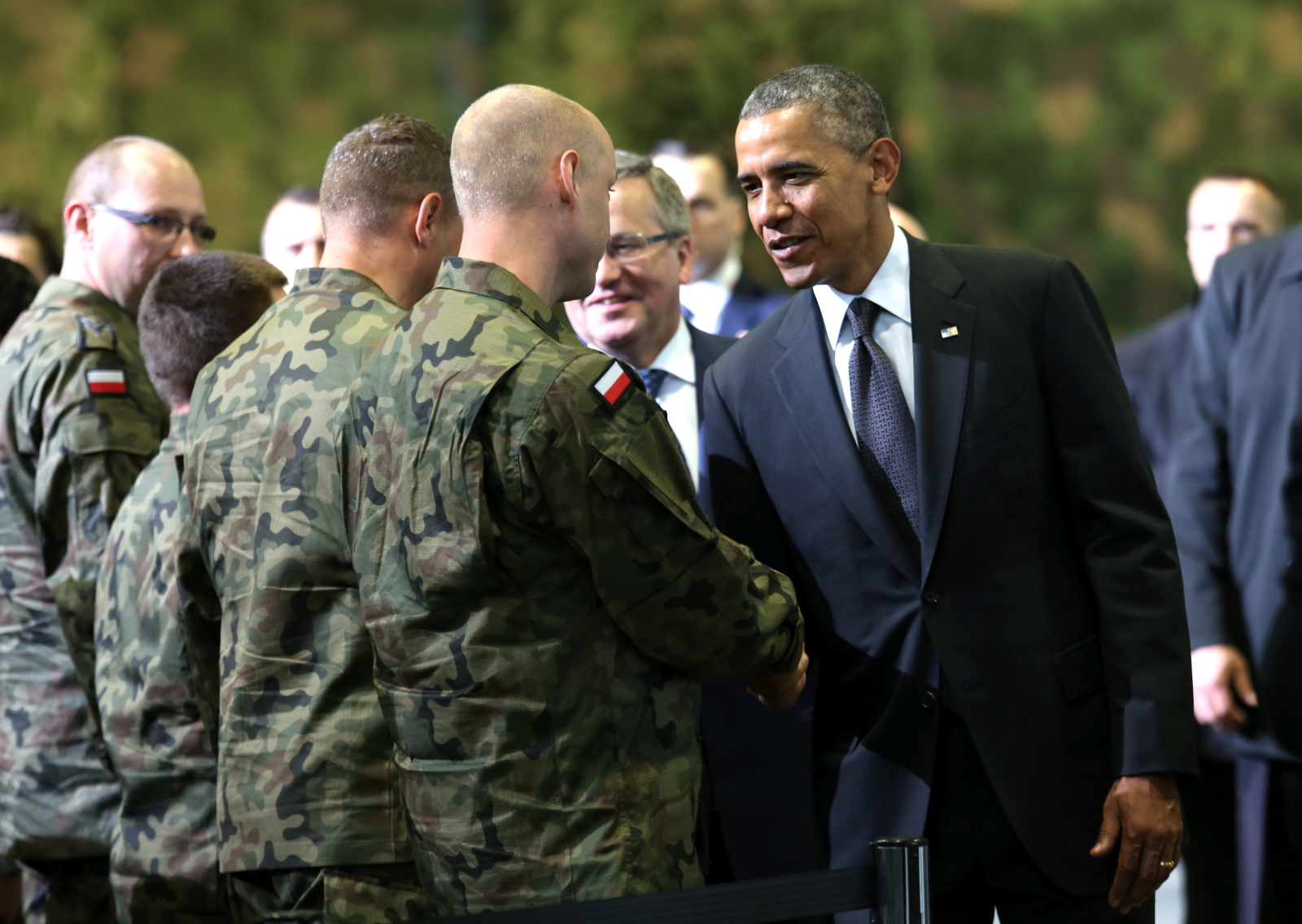 Barack Obama, mówił po angielsku, ale i po polsku.