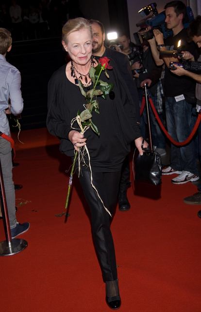 Anna Nahrebecka na premierze
