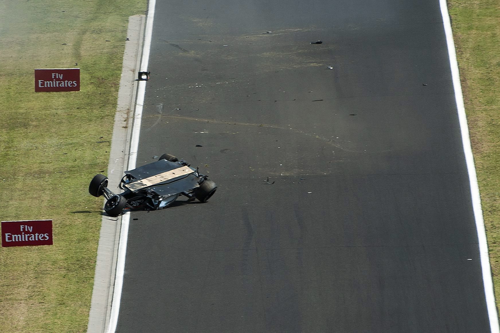 Sergio Perez dachował na treningu przed Grand Prix Węgier
