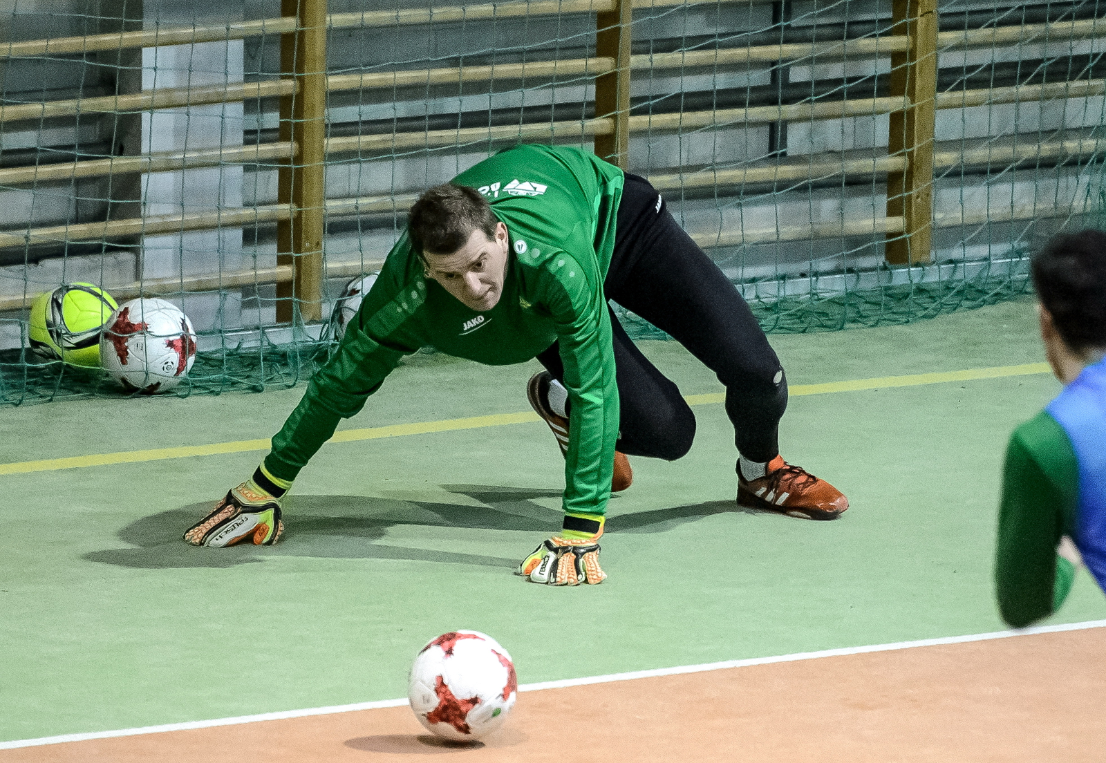 Piłkarze Górnika Łęczna podczas treningu