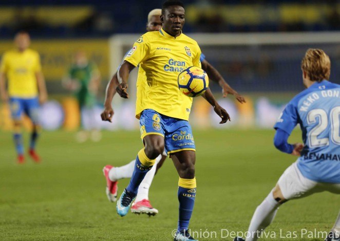 Etebo played the last six months of the 2017/2018 season at Spanish club Las Palmas