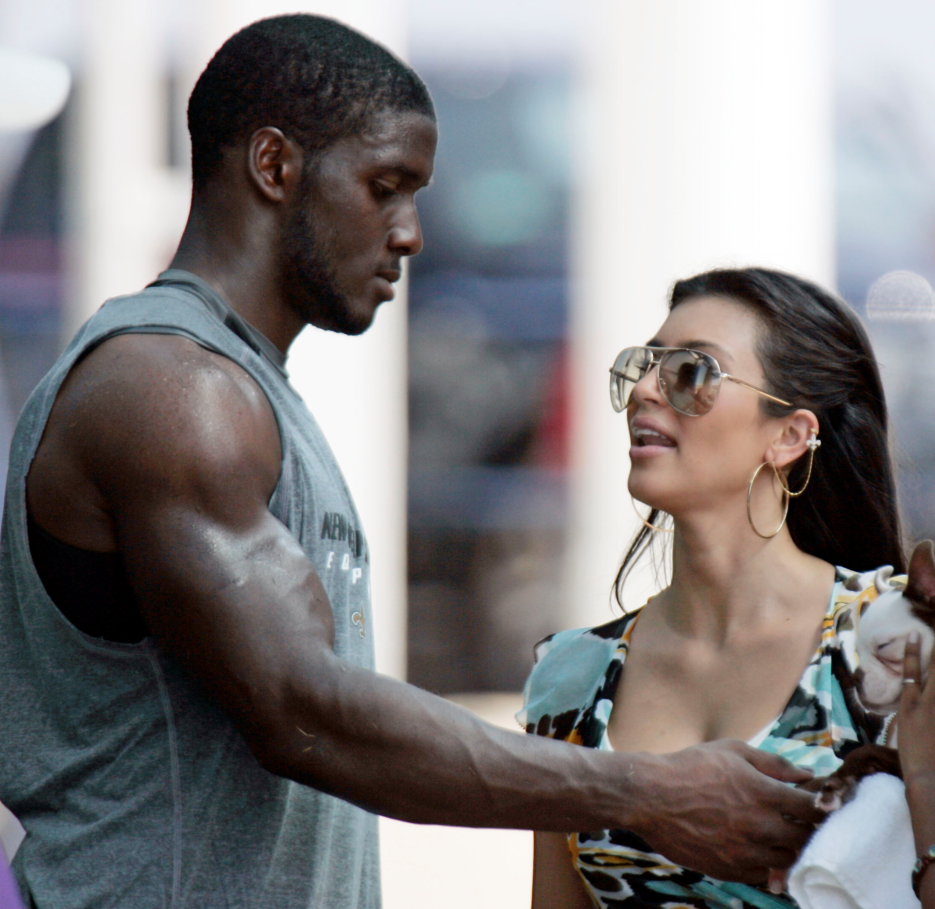 Wielką miłością Kim był podobno Reggie Bush, gwiazdor futbolu amerykańskiego