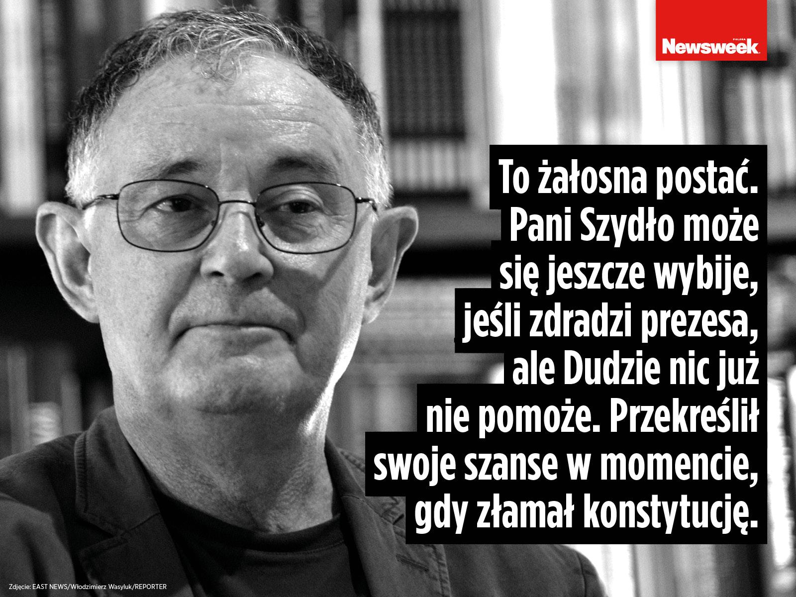 Prof. Wiktor Osiatyński dla „Newsweeka”