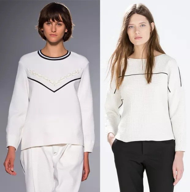 Lewa: Mother of Pearl, prawa: ZARA