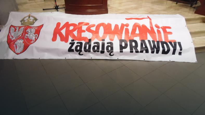 Transparent na XXI Światowej Pielgrzymce Kresowian na Jasną Górę - 6 lipca 2015 r., fot. Autora