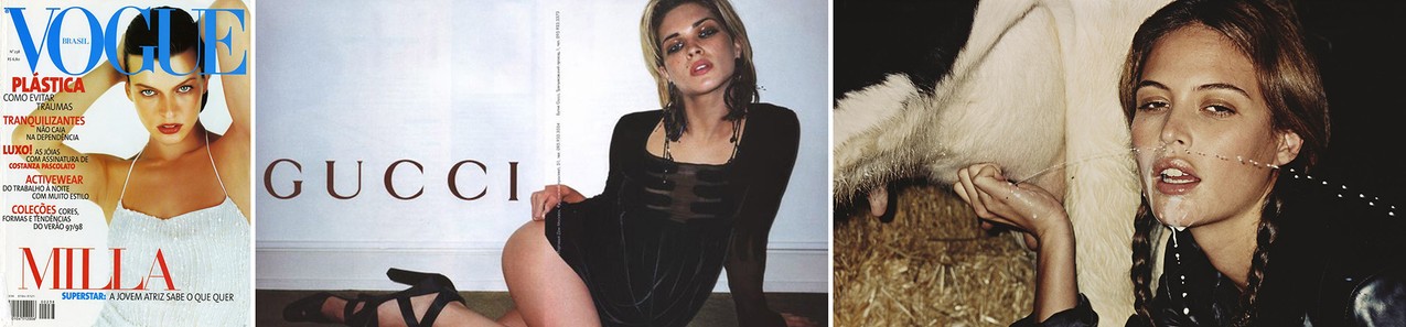 Pierwsza okładka Vogue'a z Millą Jovovich, pierwsza wielka kampania Gucci, pierwsza kontrowersyjna kampania dla marki Sisley / mat. prasowe