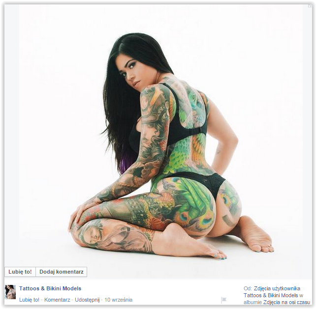 Wytatuowane modelki
