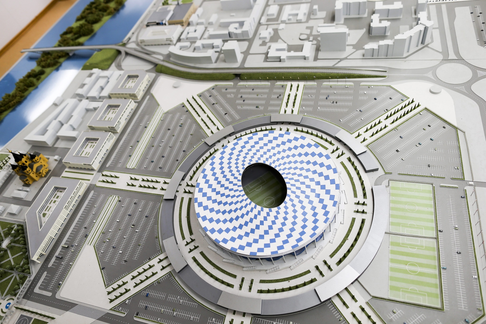 Model stadionu w Niżnym Nowgorodzie
