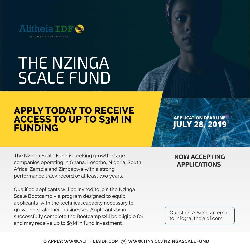 Alitheia IDF Launches Application for Nzinga Scale Fund for African Businesses