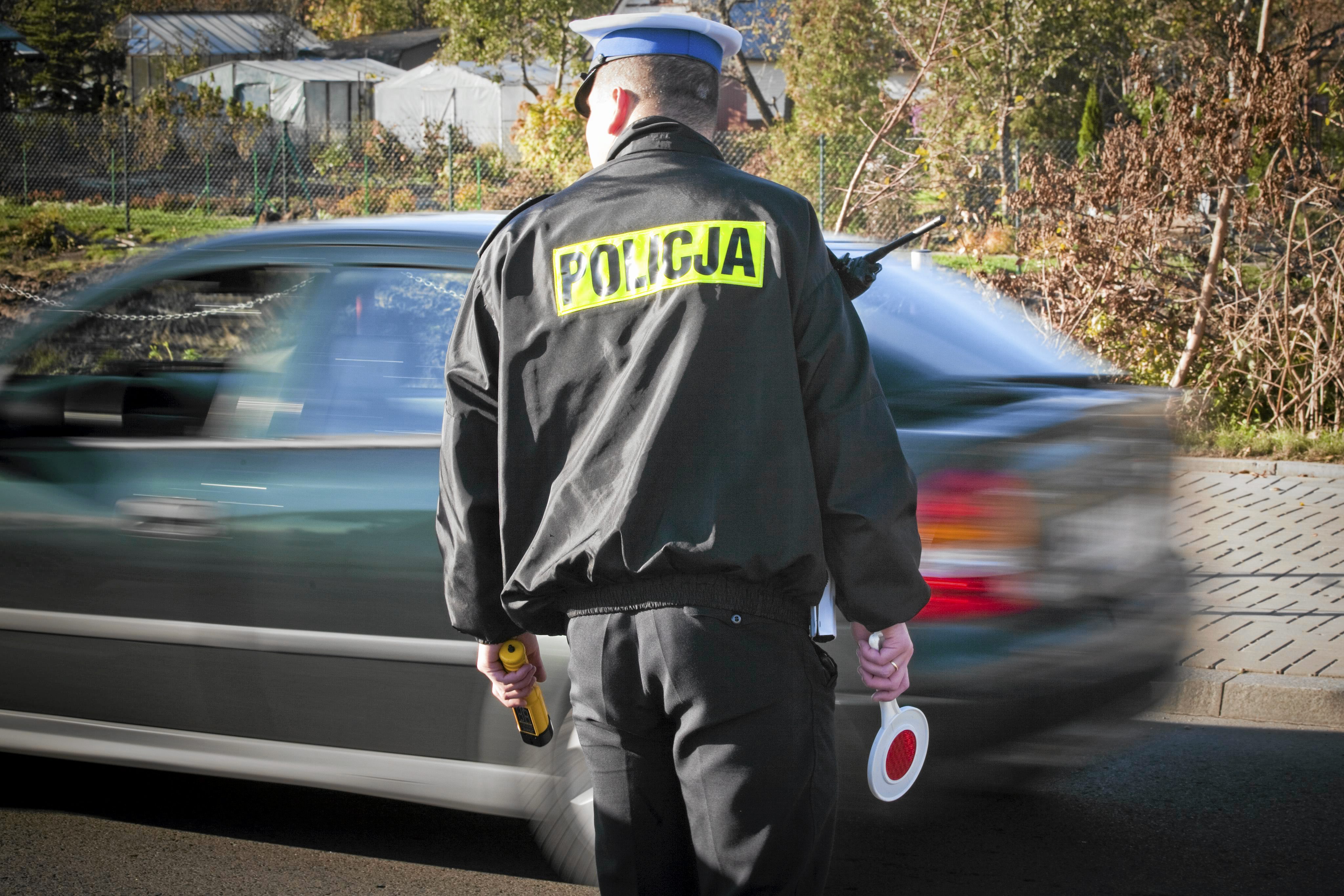 Policjant w pracy
