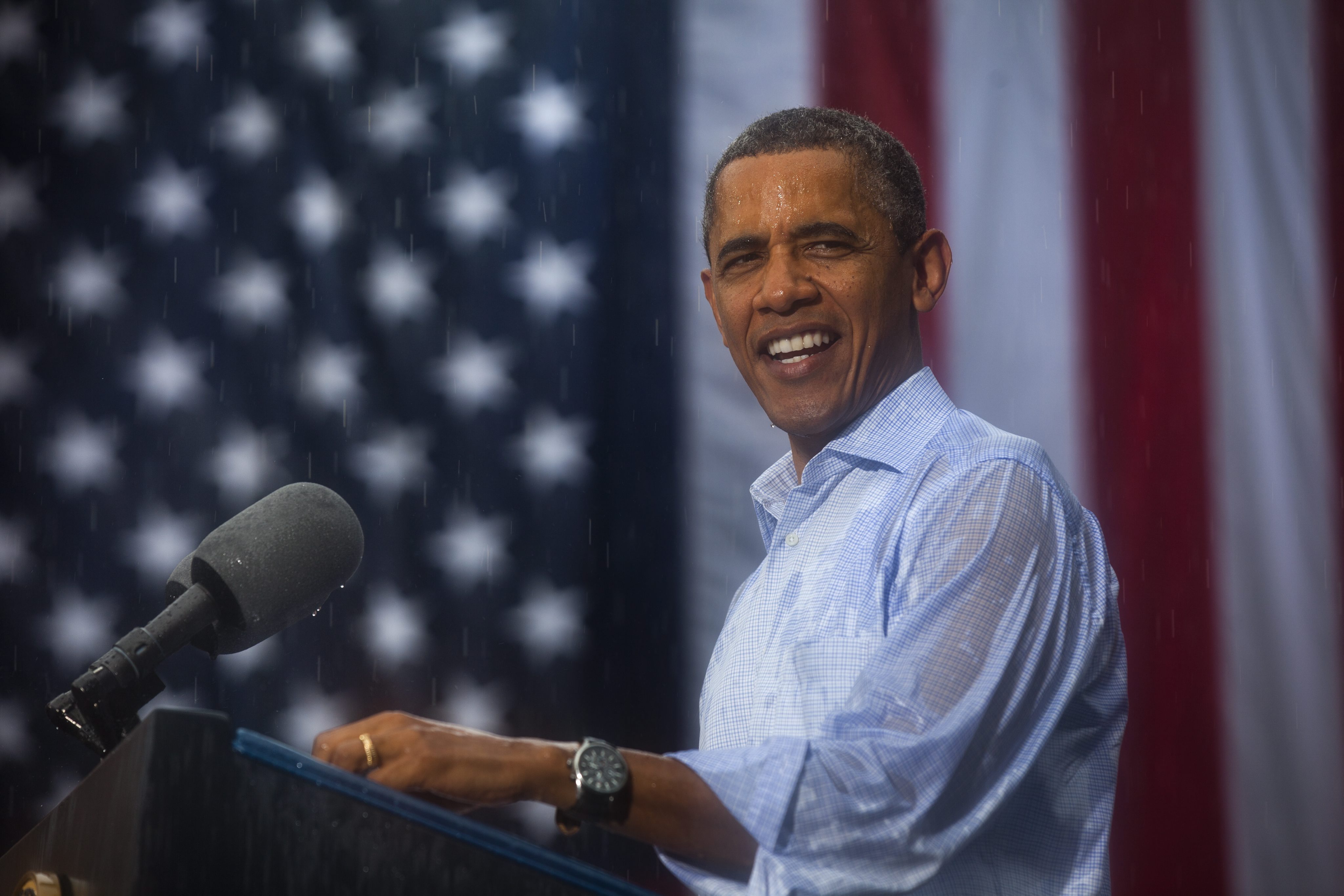 Wystąpienie Baracka Obamy w Glen Allen w Virginii