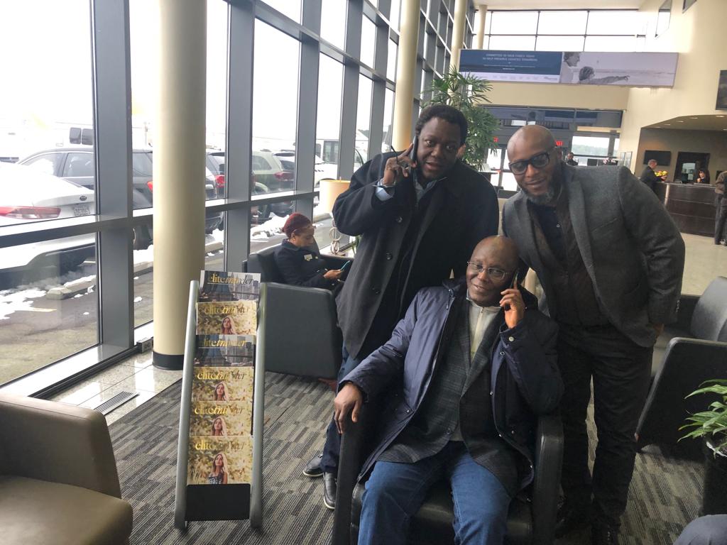 Atiku poses for pictures in the United States (Atiku media)