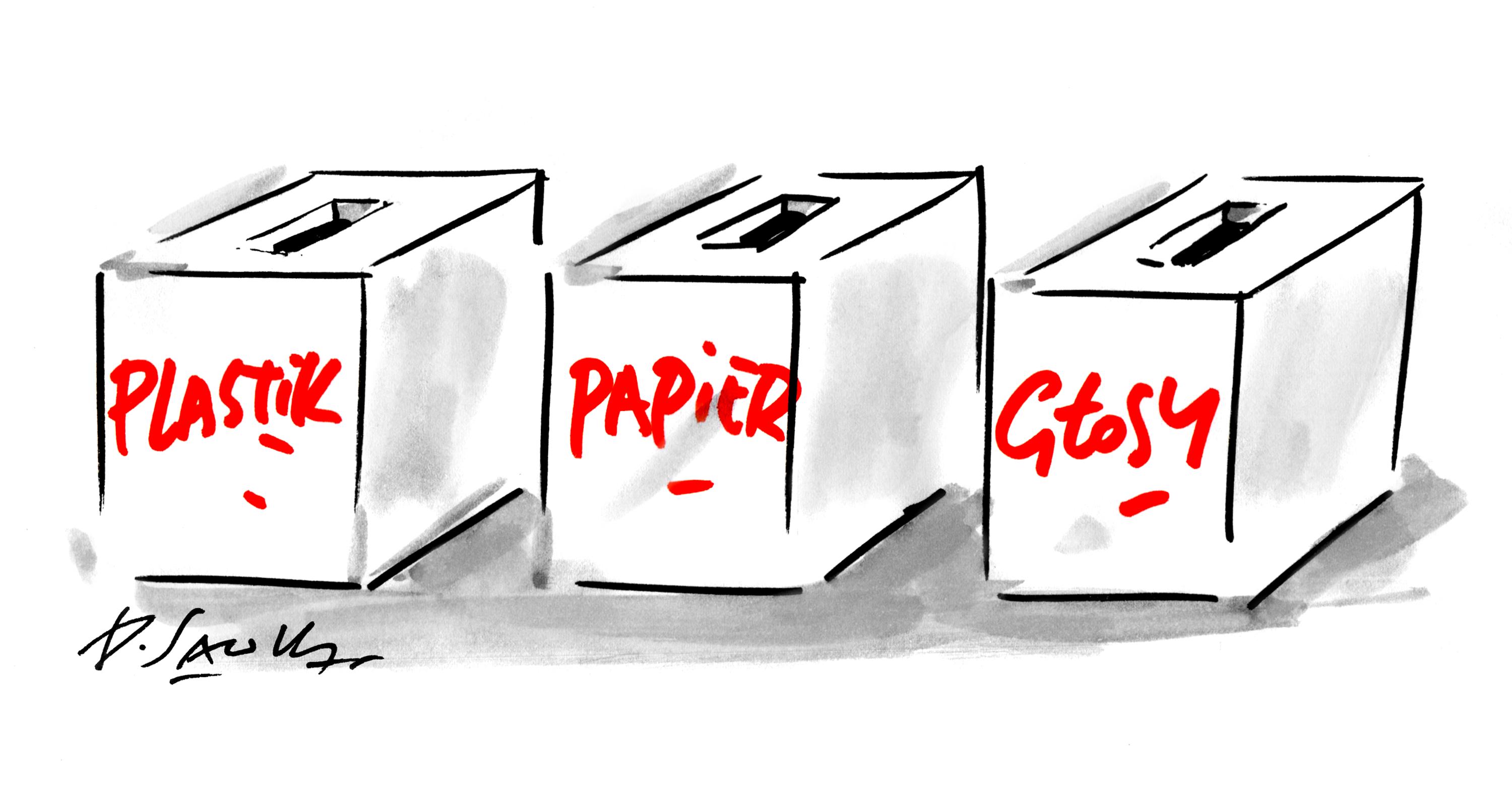 henryk sawka wybory plastik papier głosy