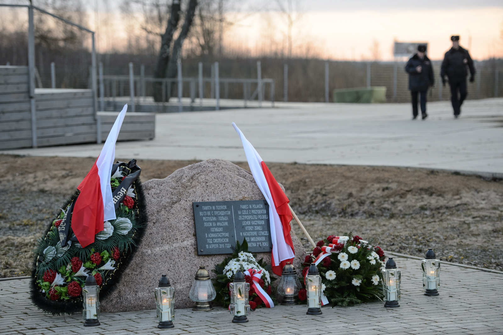Miejsce katastrofy smoleńskiej w 4. rocznicę tragedii