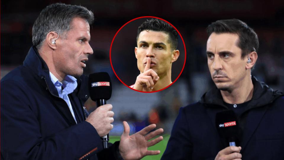 Carragher and Neville exchange words over Ronaldo leaving Manchester United