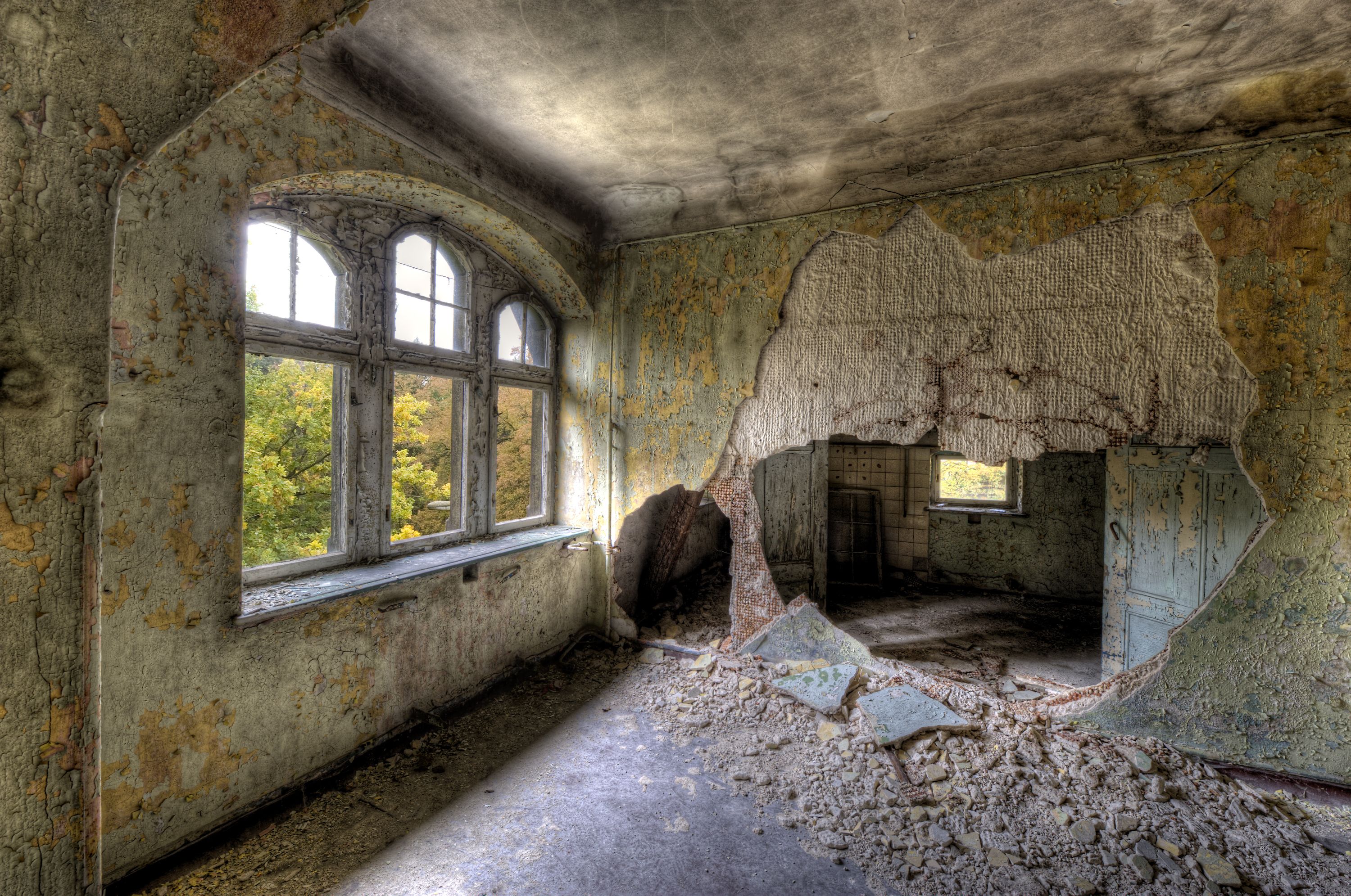 Opuszczony szpital Beelitz-Heilstätten. TUTAJ LECZYŁ SIĘ ADOLF HITLER