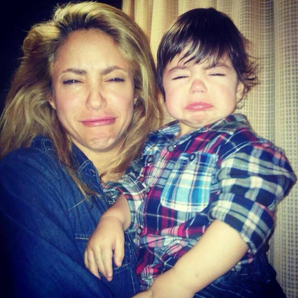 Shakira z synkiem Milanem