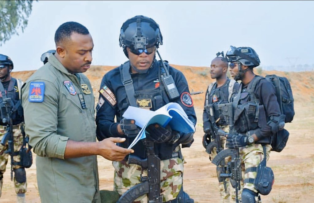 Enyinna Nwigwe on the set of 'Eagle Wings, the Nigerian Air Force story” [Twitter/ DefenseNigeria]