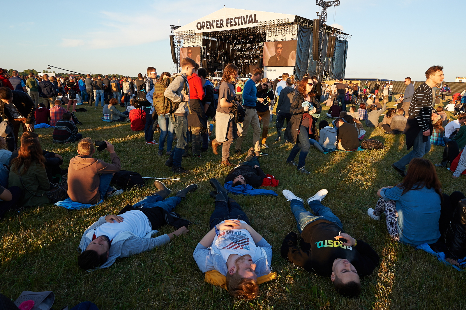 Zrelaksowana publiczność Open'er Festival w Gdyni