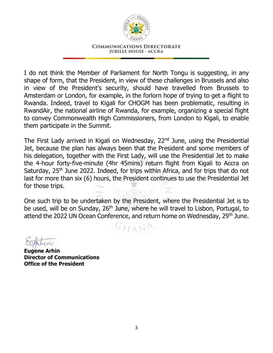 Belgium, Rwanda trips didn\'t cost €480,000.00 -  Jubilee House