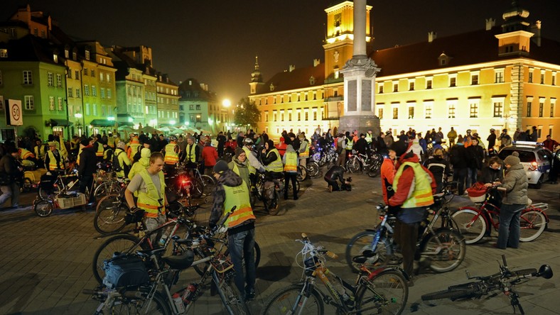The participants of the Warsaw Critical Mass