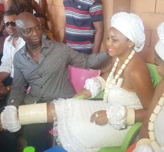 Regina Daniels during her wedding to Ned Nwoko [Pearlsnews.com]