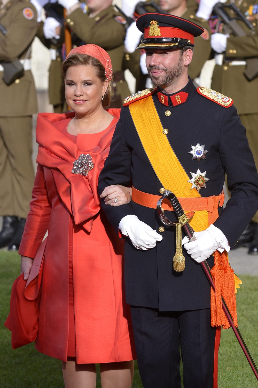 Książę Wilhelm przybył na ślub w towarzystwie swej matki, księżnej Marii Teresy