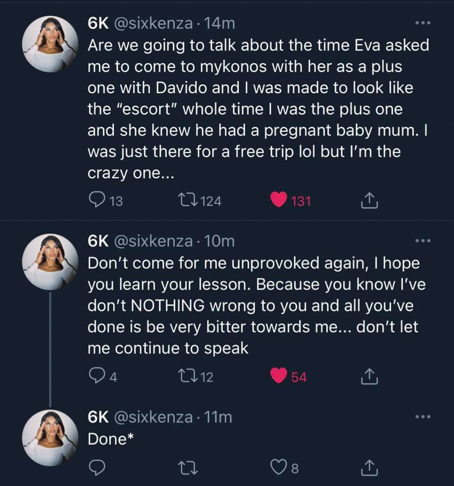 Kenza drags Eva on Twitter over, says she made her once look like an escort during a tri[ to Greece [LIB]