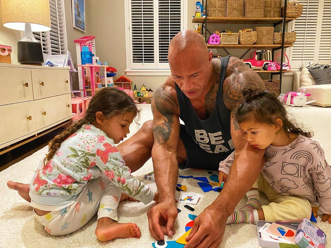 The Rock is married with two daughters [Instagram/TheRock]