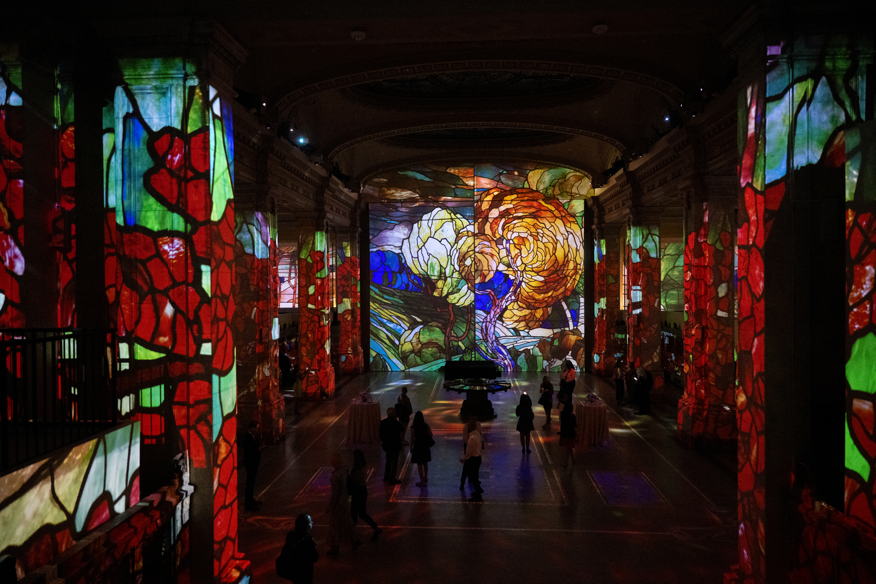 Wystawa prac Gustava Klimta w Hall des Lumières na Dolnym Manhattanie, 14 września 2022 r.